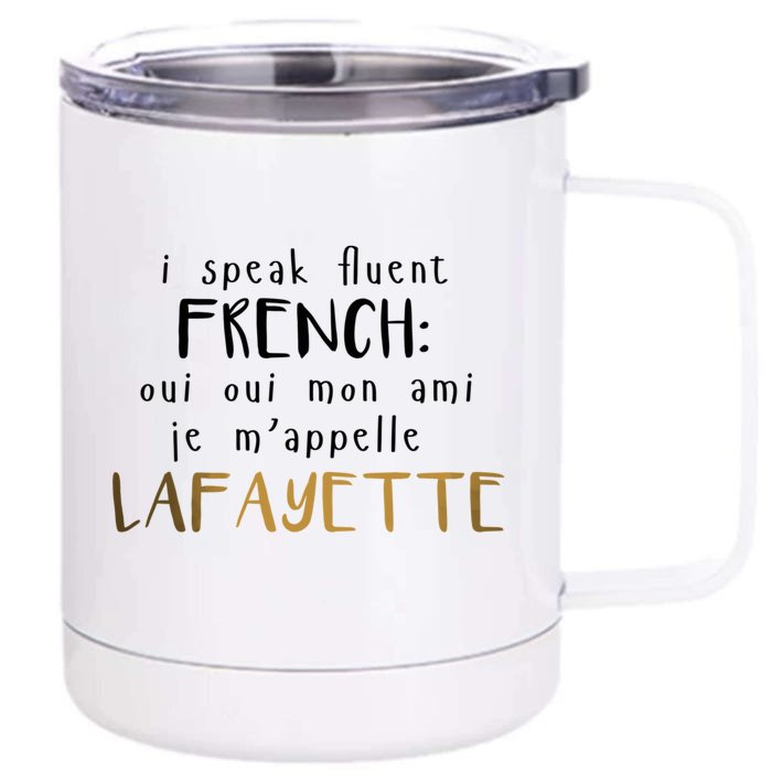 Fluent French Front & Back 12oz Stainless Steel Tumbler Cup