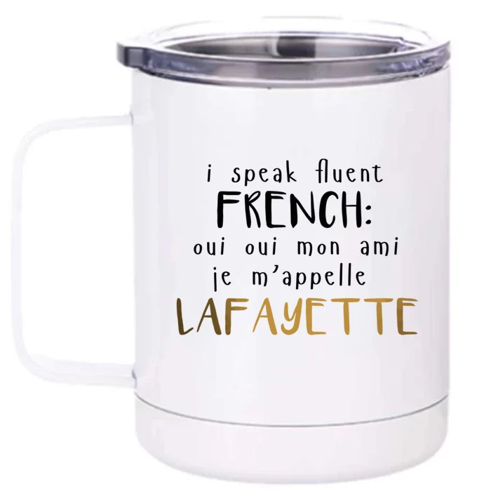 Fluent French Front & Back 12oz Stainless Steel Tumbler Cup