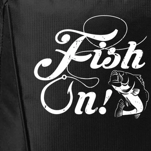 Funny Fishing City Backpack