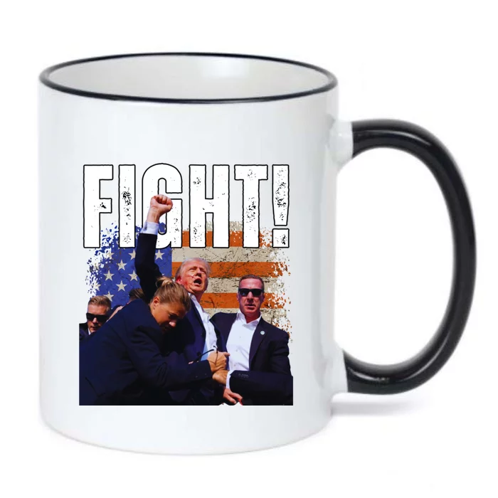 Fight Fight Fight For Donald Trump 2024 Usa Election Voting Black Color Changing Mug