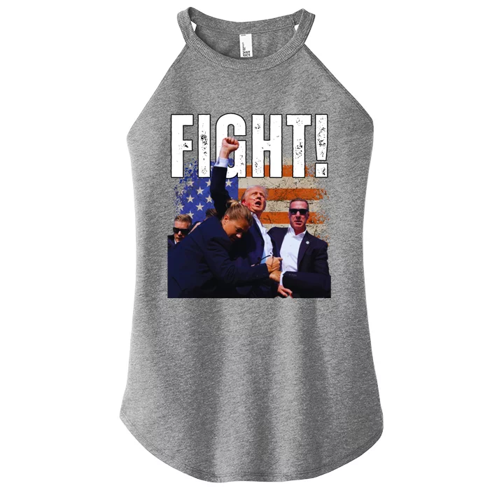 Fight Fight Fight For Donald Trump 2024 Usa Election Voting Women’s Perfect Tri Rocker Tank