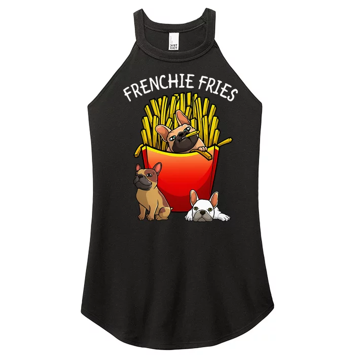 Funny Frenchie Fries French Bulldog Lover Women’s Perfect Tri Rocker Tank