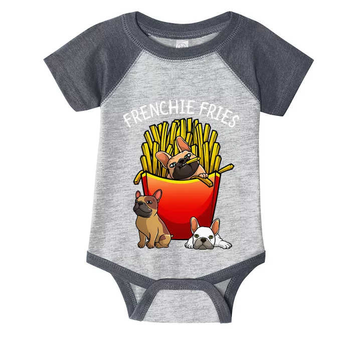 Funny Frenchie Fries French Bulldog Lover Infant Baby Jersey Bodysuit