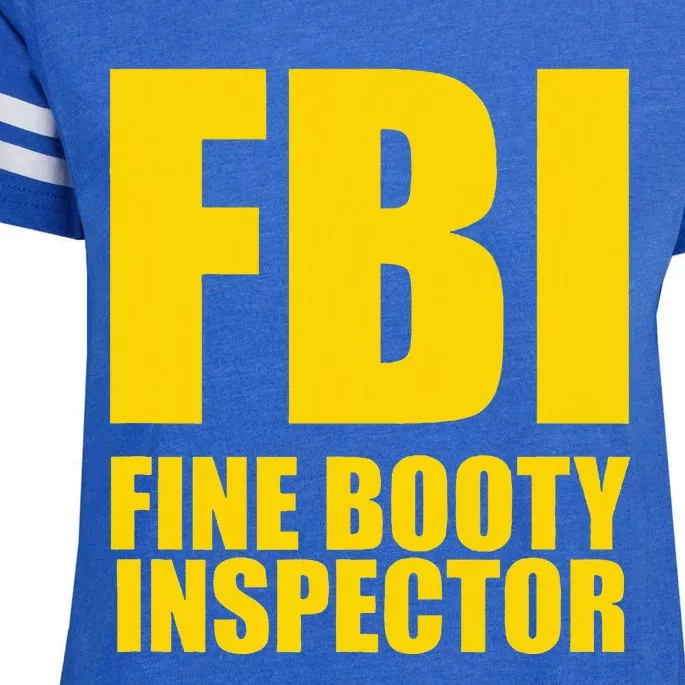 Funny Fbi Fine Booty Inspector Enza Ladies Jersey Football T-Shirt