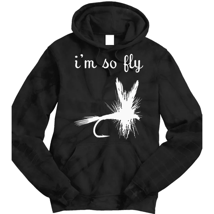 Fly Funny Fishing Tie Dye Hoodie