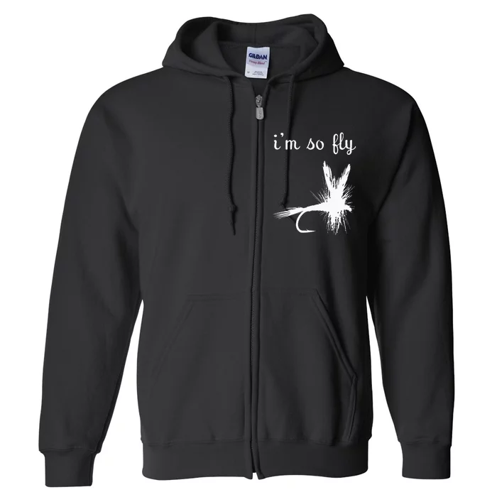 Fly Funny Fishing Full Zip Hoodie