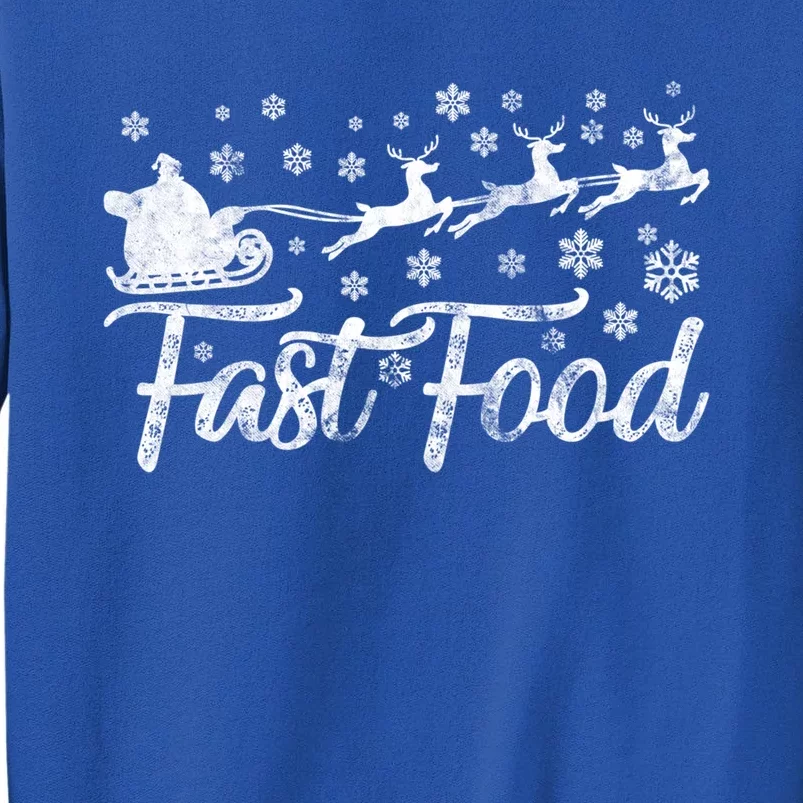 Fast Food Funny Christmas Reindeer Hunting Gift Sweatshirt