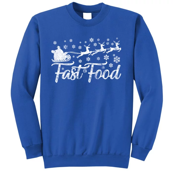 Fast Food Funny Christmas Reindeer Hunting Gift Sweatshirt