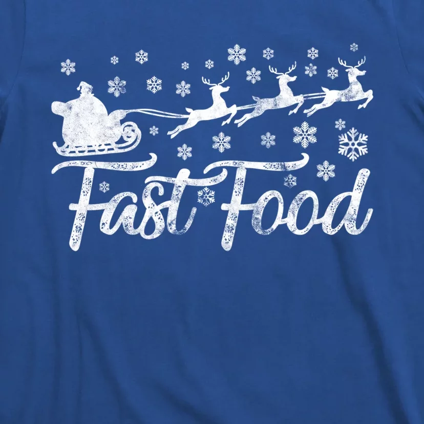 Fast Food Funny Christmas Reindeer Hunting Gift T-Shirt