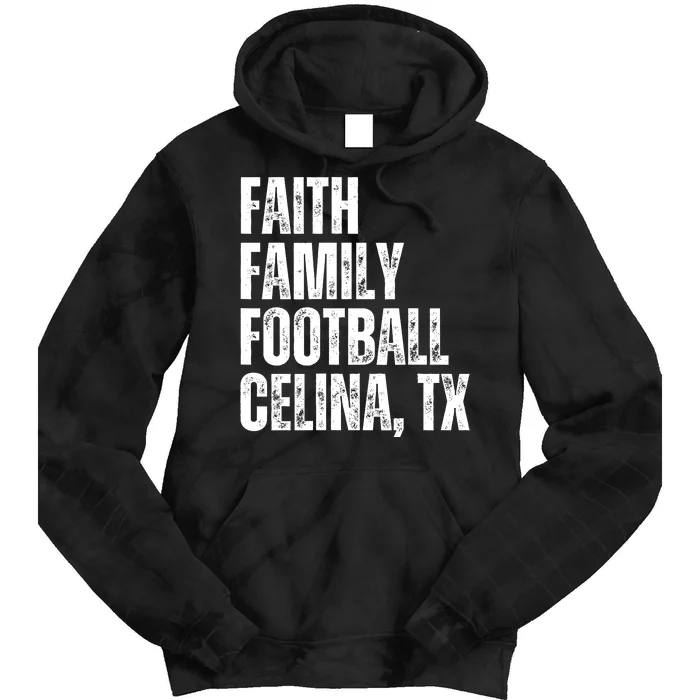 Faith Family Football Celina Texas Bobcats Tie Dye Hoodie