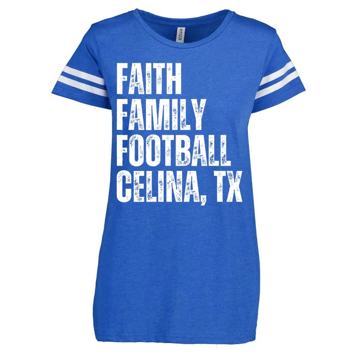 Faith Family Football Celina Texas Bobcats Enza Ladies Jersey Football T-Shirt