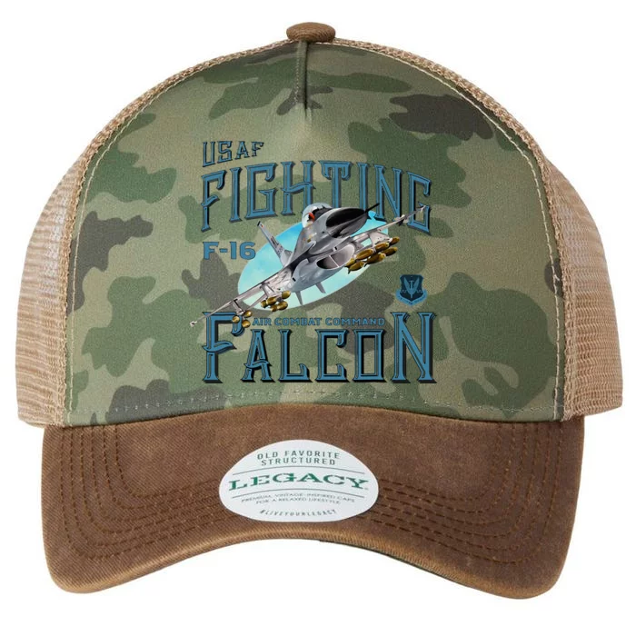 Fighting Falcon F16 Legacy Tie Dye Trucker Hat