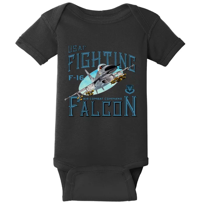 Fighting Falcon F16 Baby Bodysuit