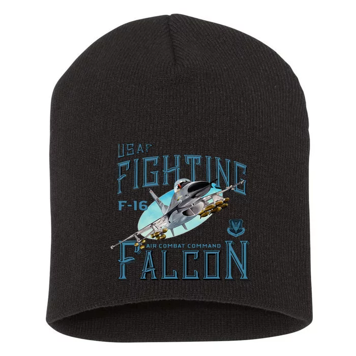 Fighting Falcon F16 Short Acrylic Beanie