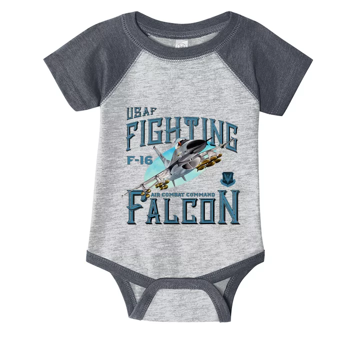 Fighting Falcon F16 Infant Baby Jersey Bodysuit