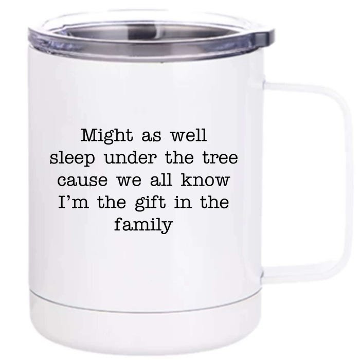 Funny Family Favorite Child Christmas Gift Meme Front & Back 12oz Stainless Steel Tumbler Cup