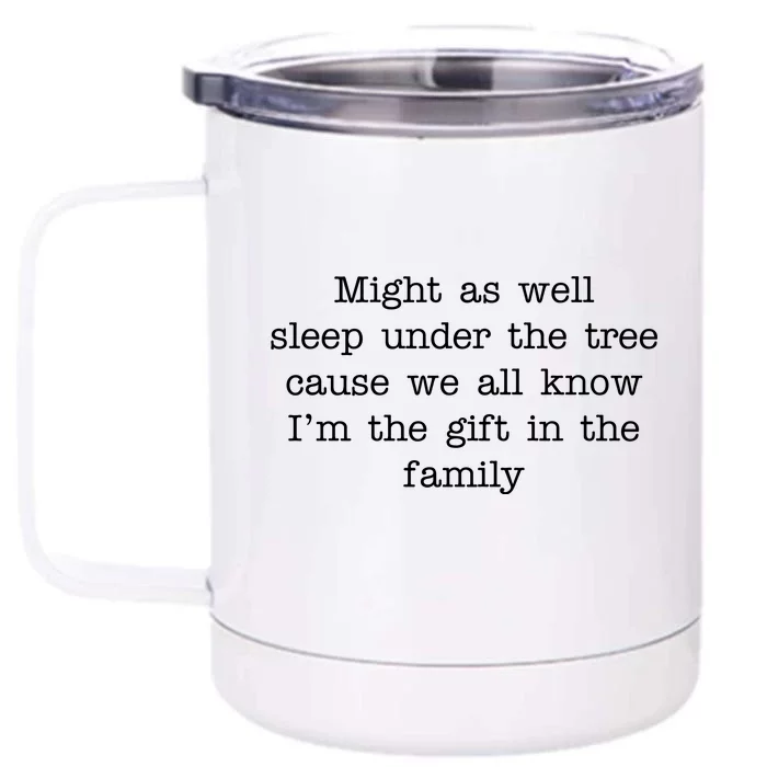 Funny Family Favorite Child Christmas Gift Meme Front & Back 12oz Stainless Steel Tumbler Cup