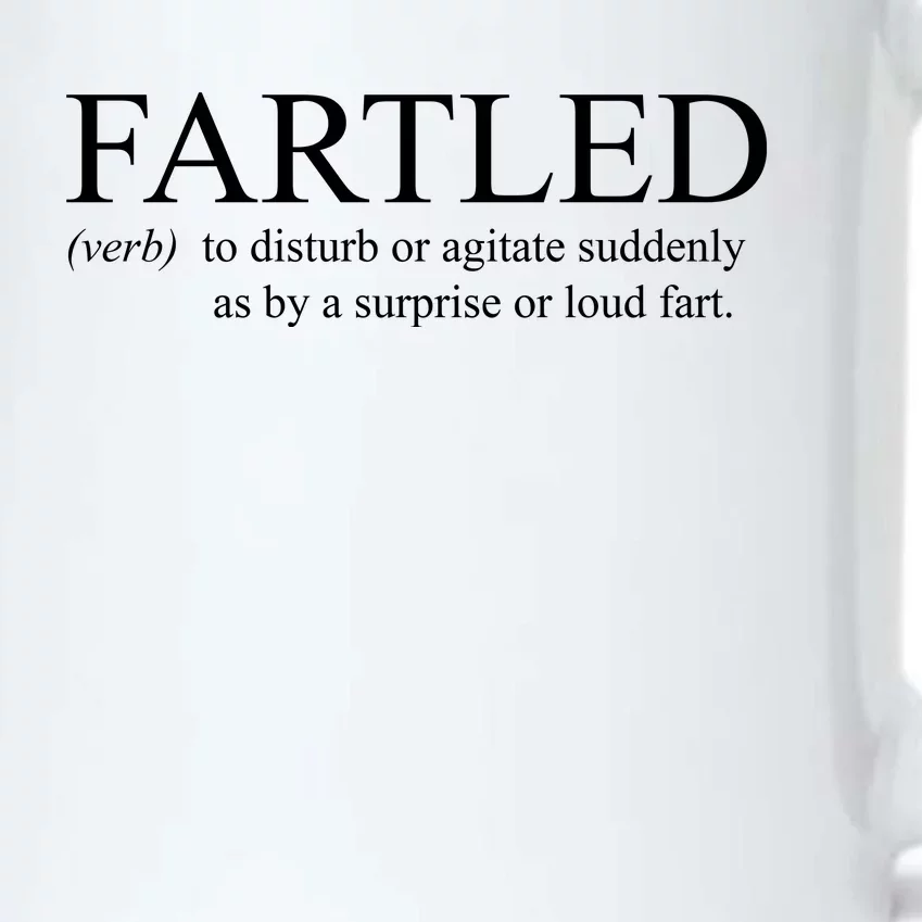 Fartled Funny Fart Definition Black Color Changing Mug