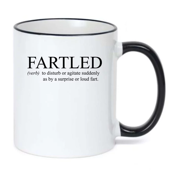 Fartled Funny Fart Definition Black Color Changing Mug