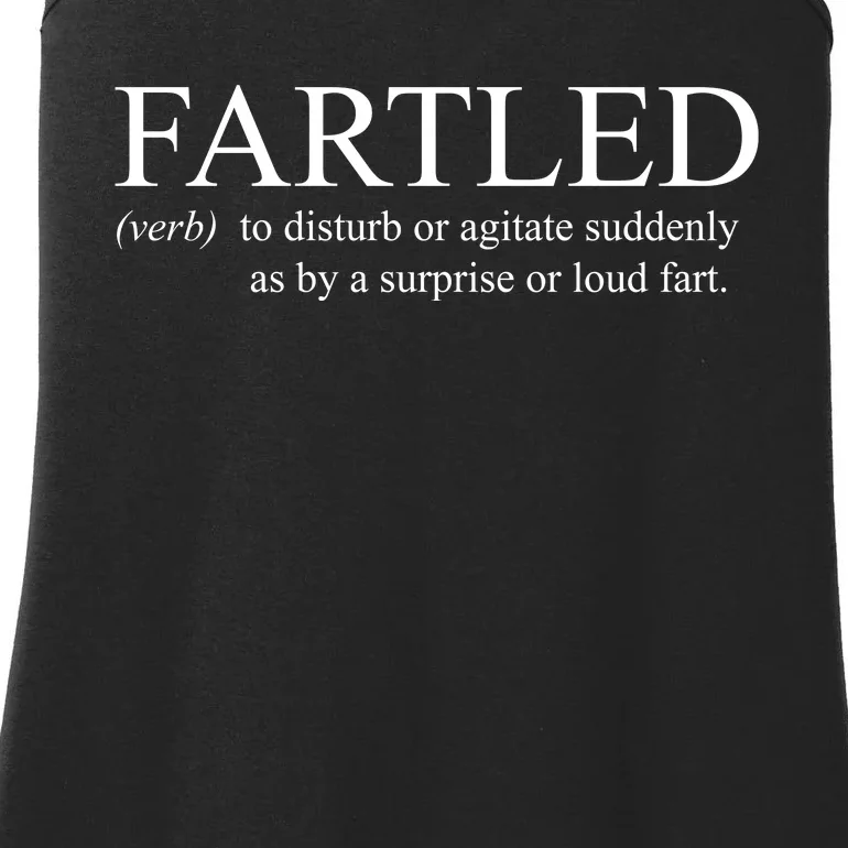 Fartled Funny Fart Definition Ladies Essential Tank