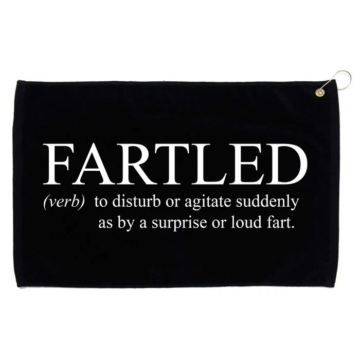 Fartled Funny Fart Definition Grommeted Golf Towel