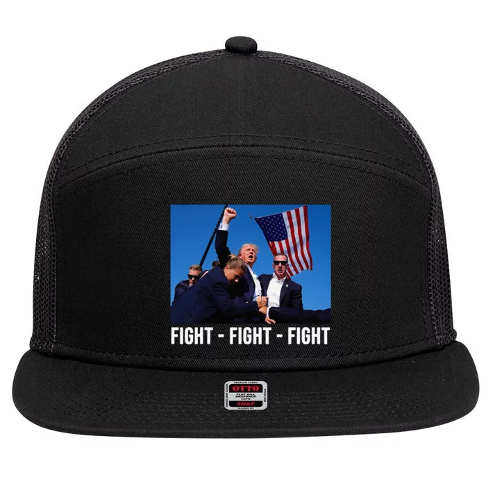 Fight Fight Fight Donald Trump Rally You Missed Proud American Usa Election 7 Panel Mesh Trucker Snapback Hat