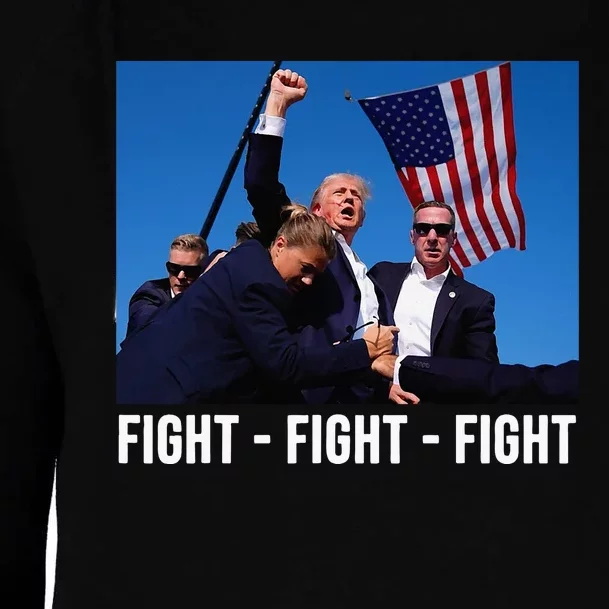 Fight Fight Fight Donald Trump Rally You Missed Proud American Usa Election Womens Funnel Neck Pullover Hood