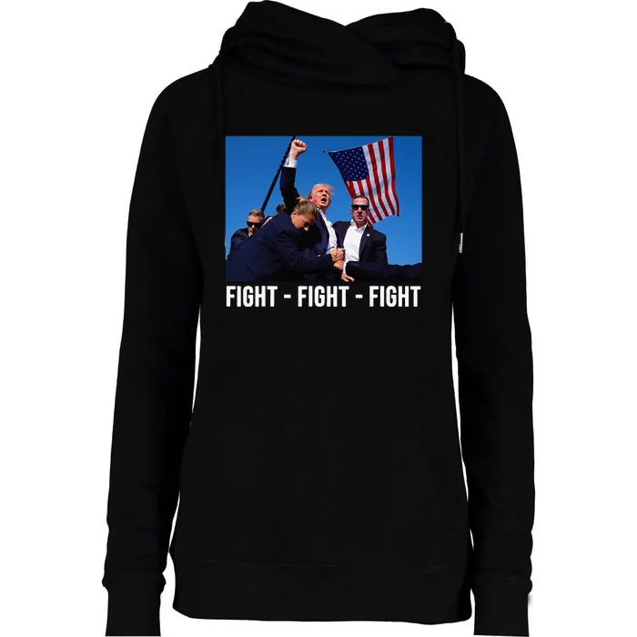 Fight Fight Fight Donald Trump Rally You Missed Proud American Usa Election Womens Funnel Neck Pullover Hood