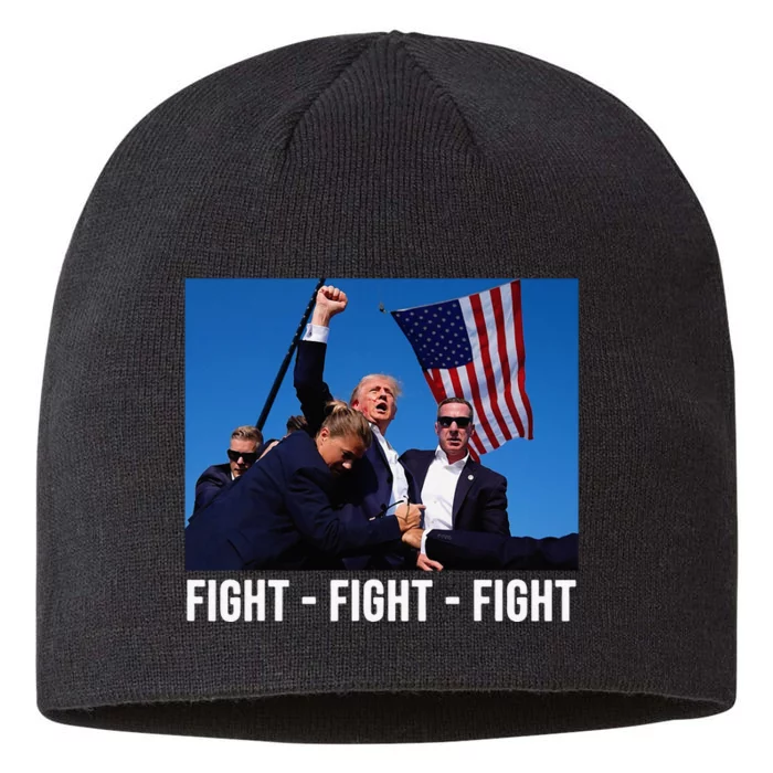 Fight Fight Fight Donald Trump Rally You Missed Proud American Usa Election 8 1/2in Sustainable Knit Beanie