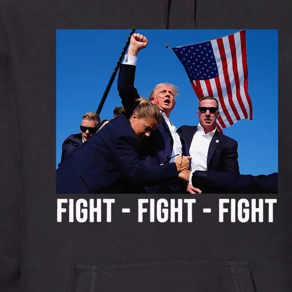 Fight Fight Fight Donald Trump Rally You Missed Proud American Usa Election Premium Hoodie