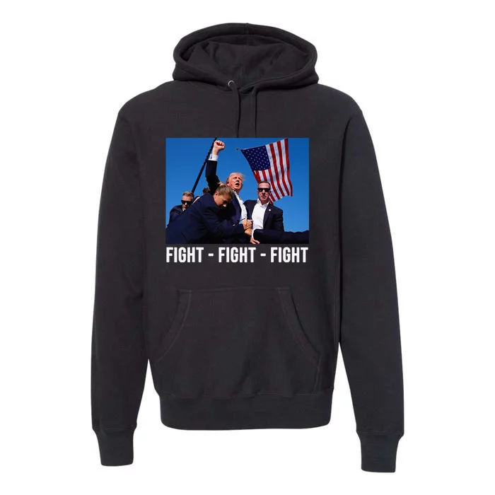 Fight Fight Fight Donald Trump Rally You Missed Proud American Usa Election Premium Hoodie