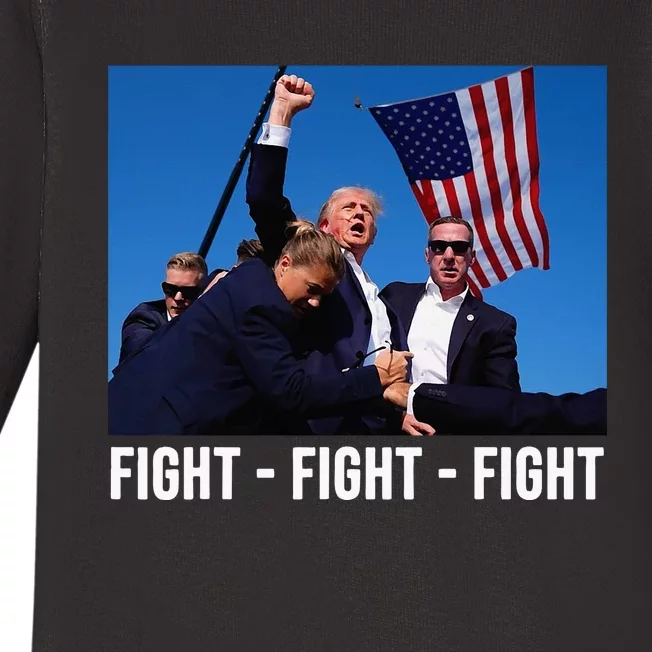 Fight Fight Fight Donald Trump Rally You Missed Proud American Usa Election Baby Long Sleeve Bodysuit