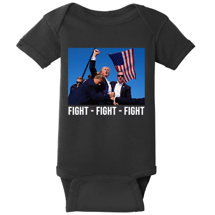 Fight Fight Fight Donald Trump Rally You Missed Proud American Usa Election Baby Bodysuit