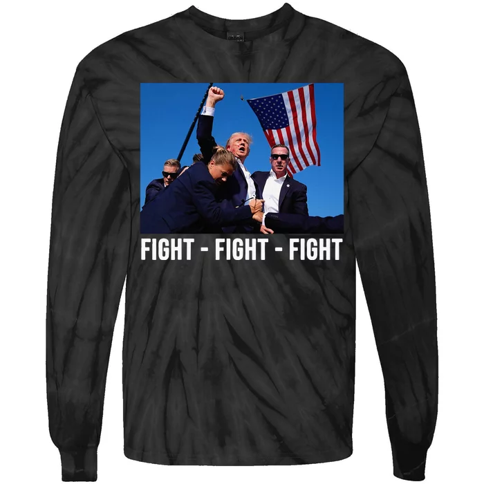 Fight Fight Fight Donald Trump Rally You Missed Proud American Usa Election Tie-Dye Long Sleeve Shirt