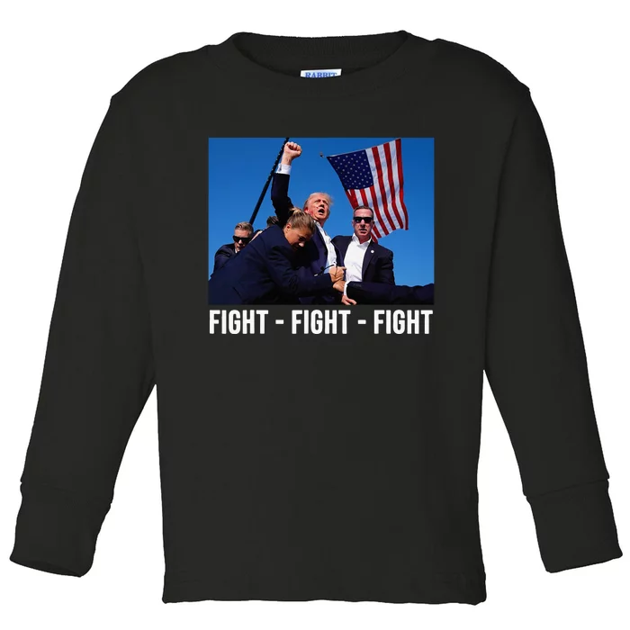 Fight Fight Fight Donald Trump Rally You Missed Proud American Usa Election Toddler Long Sleeve Shirt