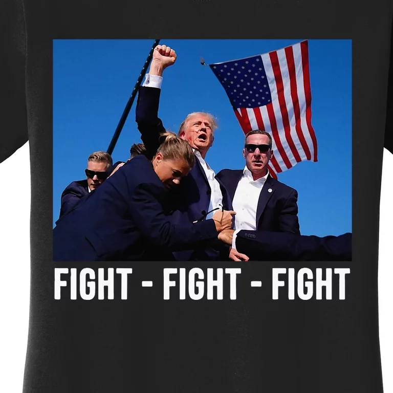 Fight Fight Fight Donald Trump Rally You Missed Proud American Usa Election Women's T-Shirt