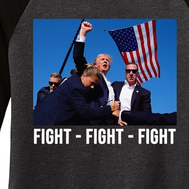 Fight Fight Fight Donald Trump Rally You Missed Proud American Usa Election Women's Tri-Blend 3/4-Sleeve Raglan Shirt