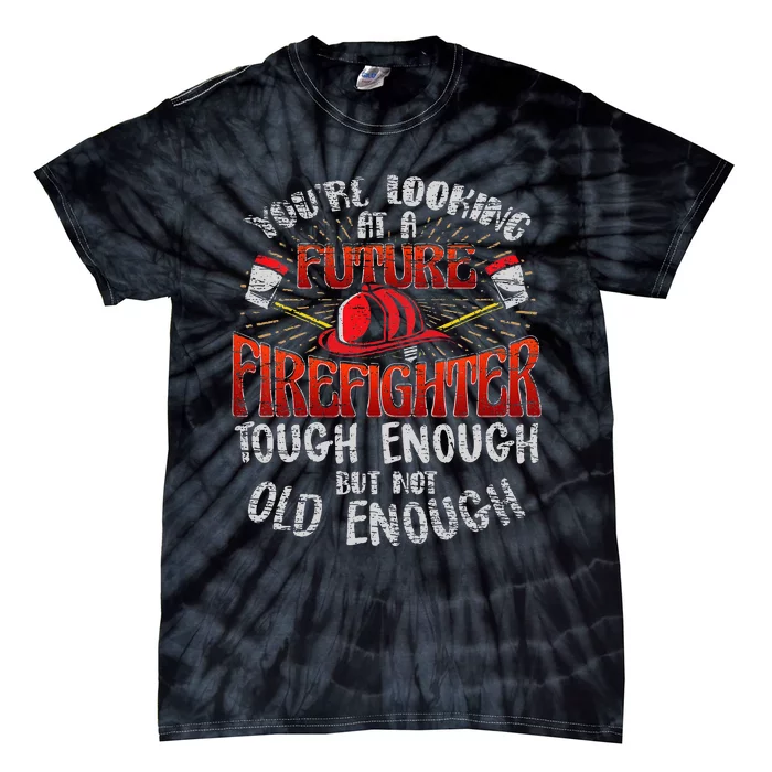 Future Firefighter Funny Tie-Dye T-Shirt