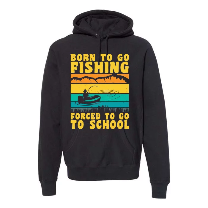 Funny Fisherman Fishing Rod Fishing Lovers Premium Hoodie