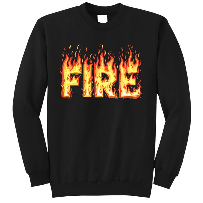 Fire Flame Fire And Ice Costume Tall Sweatshirt