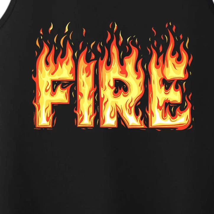 Fire Flame Fire And Ice Costume Performance Tank