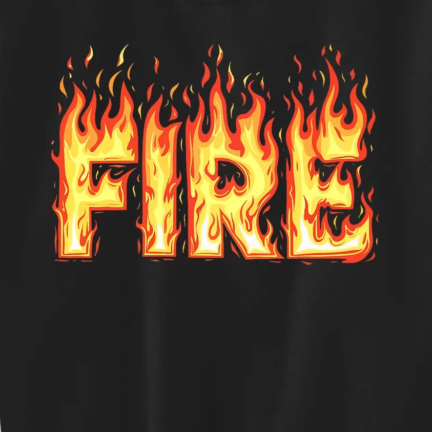 Fire Flame Fire And Ice Costume Kids Sweatshirt