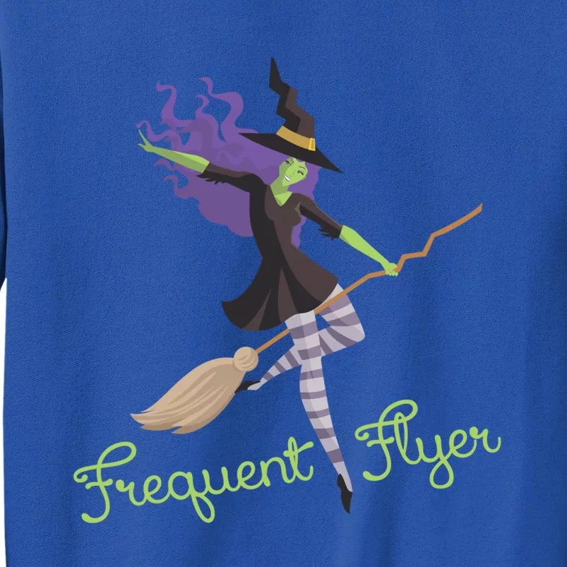 Funny Frequent Flyer Witch Halloween Scary Costume Gift Sweatshirt