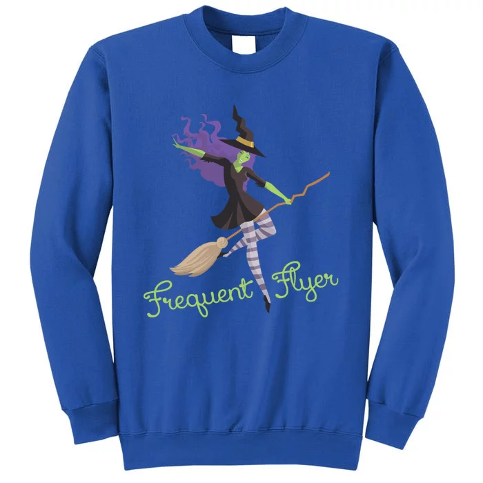 Funny Frequent Flyer Witch Halloween Scary Costume Gift Sweatshirt