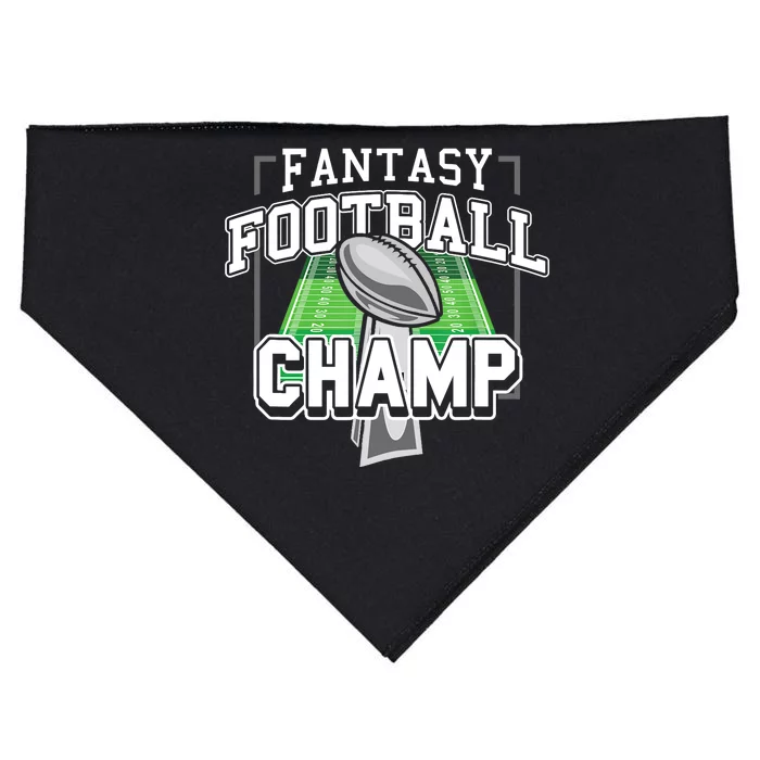 Funny Fantasy Football Champ Tee Fantasy Football Winner USA-Made Doggie Bandana