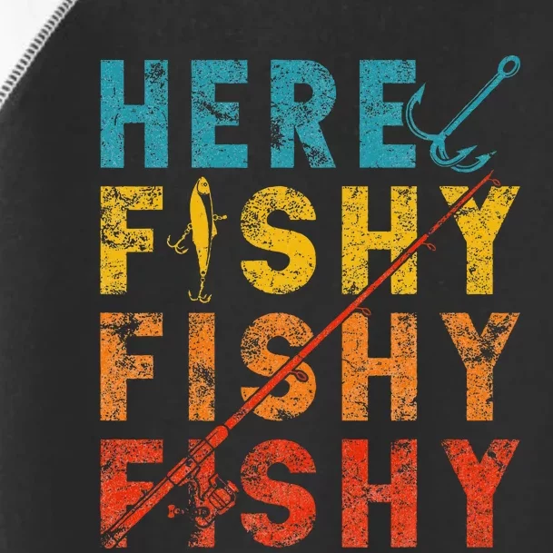 Fisher Fish Fishermen Bait Fishing Rod Toddler Fine Jersey T-Shirt