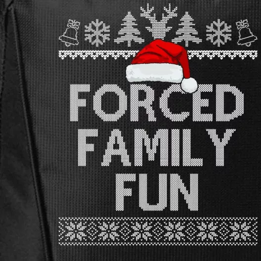 Forced Family Fun Christmas Holiday City Backpack