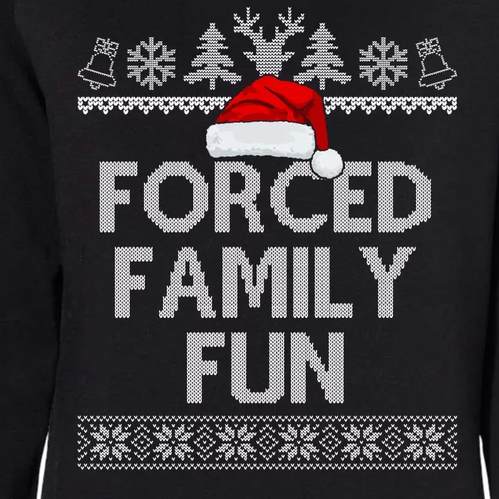 Forced Family Fun Christmas Holiday Womens California Wash Sweatshirt