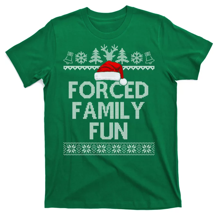 Forced Family Fun Christmas Holiday T-Shirt