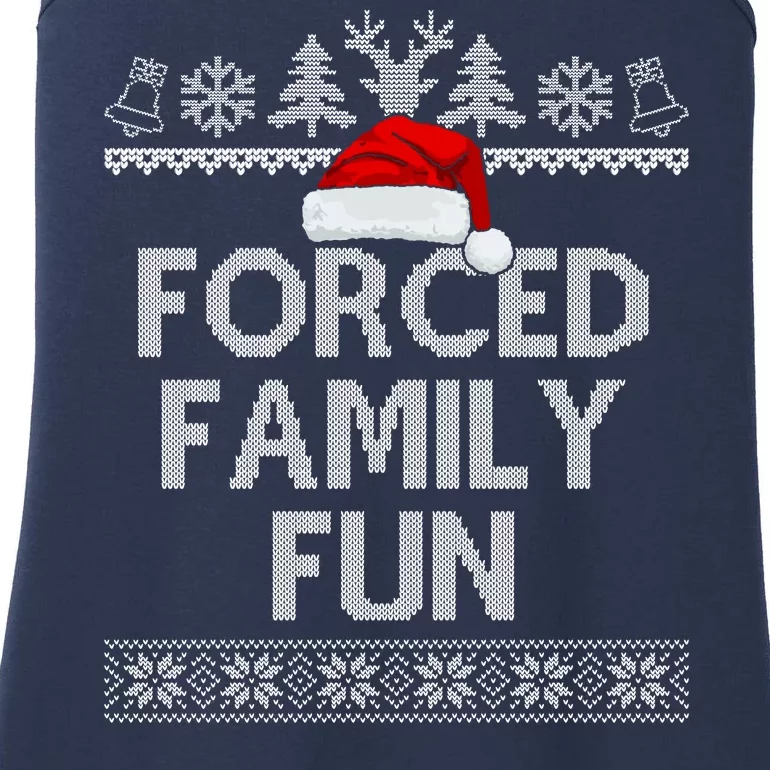 Forced Family Fun Christmas Holiday Ladies Essential Tank